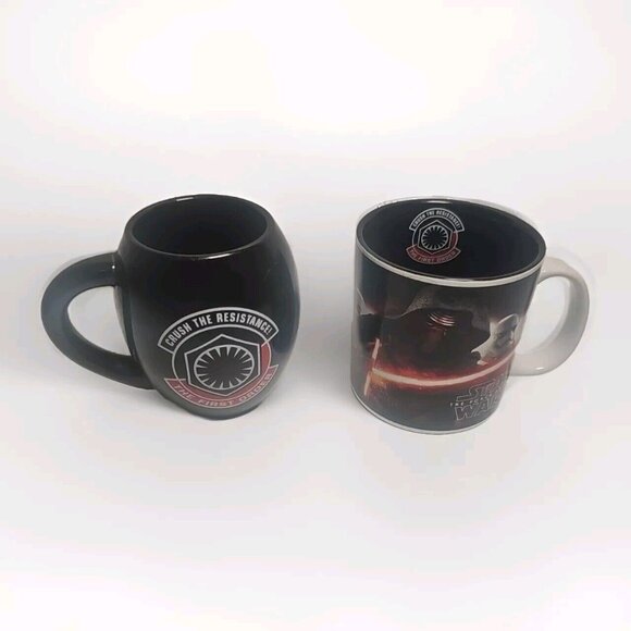 Star Wars "Crush The Resistance" Mug "The First Order" Coffee Cup Pair (2) - Picture 2 of 10